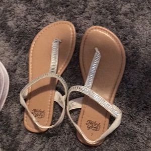 Silver sandals